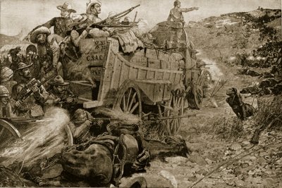 The Matabele War, 1893: Attack on the Laager of Wagons on the Imbembezi River, November 1st, from 